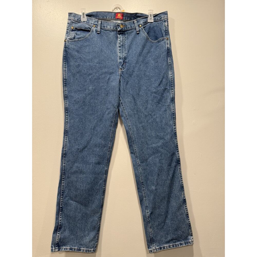 NWT Wrangler Men’s 38x34 36MWZ Cowboy Cut Slim Fit Straight Jeans 100% Cotton